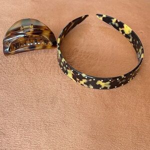 FRANCE LUXE Studded 1" Ultracomfort Headband and Belle Cutout Curve Jaw